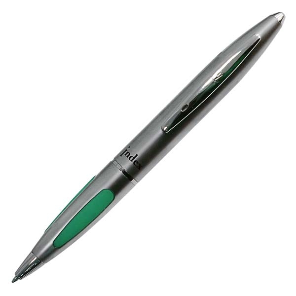 Ручка шариковая FUSION, зеленая/желтая