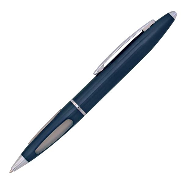 Ручка шариковая FUSION, сине-серый мет.корпус
