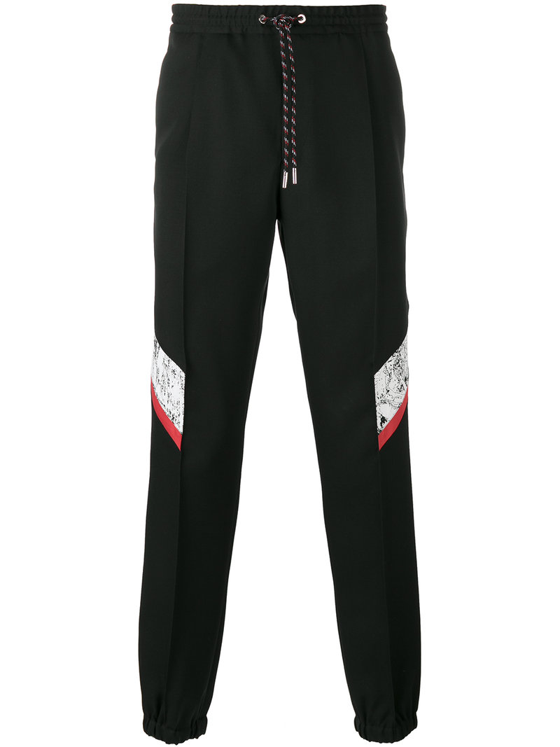 спортивные брюки с контрастными панелями Dior Homme