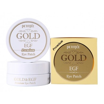 PETITFEE «Gold & EGF Eye & Spot Patch» Гидрогелевая маска для кожи вокруг глаз с золотом и EGF «Премиум», 60 шт.