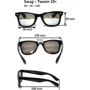 Cолнцезащитные очки Real Kids для тинейджеров Wag черный/розовый (10WGBKPK)