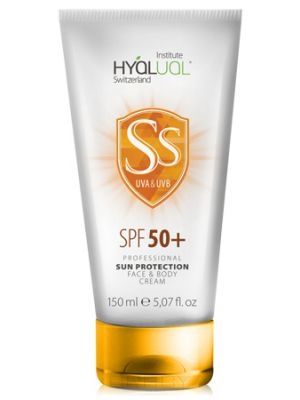 Hyalual, Солнцезащитный крем Fase&Body Cream Safe Sun SPF50+, 150 мл