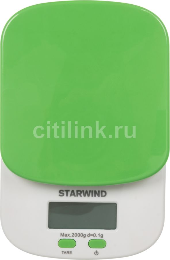 Весы кухонные STARWIND SSK2155, зеленый