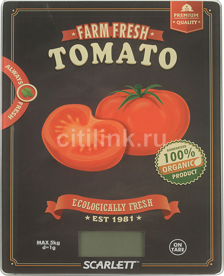 Весы кухонные SCARLETT SC- KS57P15, рисунок/томат