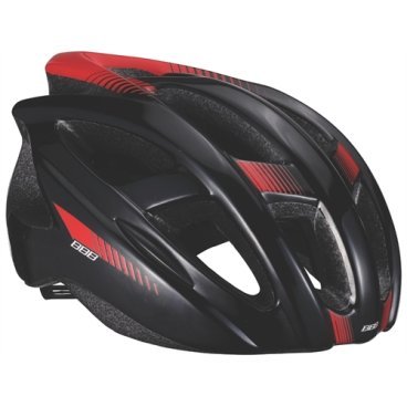 Велошлем BBB 2015, 14 отверстий, helmet Hawk, черно-красный, US: M (55-58 см), BHE-27