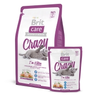 Brit Care Cat Crazy Kitten гипоаллергенный сухой корм для котят с курицей и рисом 2 кг. арт. 116.002
