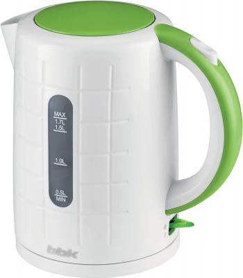 Чайник BBK EK1703P 2200 Вт белый зелёный 1.7 л пластик