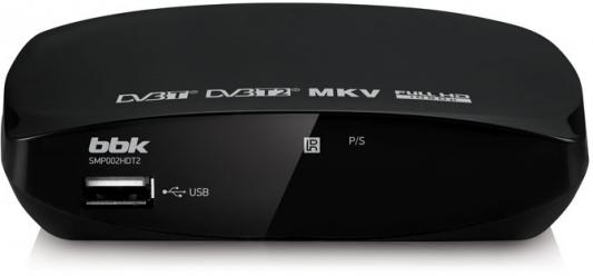 Тюнер цифровой DVB-T2 BBK SMP002HDT2 черный