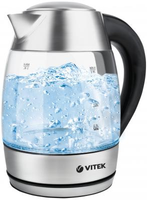 Чайник Vitek 7047 TR 2200 Вт серебристый 1.8 л металл/стекло