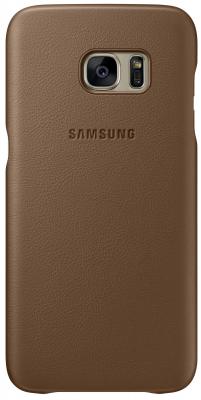 Чехол Samsung EF-VG935LDEGRU для Samsung Galaxy S7 edge Leather Cover коричневый