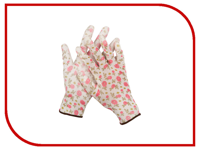 Перчатки Grinda 11291-L White-Pink