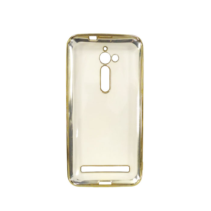Чехол для Asus ZenFone Go ZB500KL skinBOX 4People silicone chrome border case золотистый