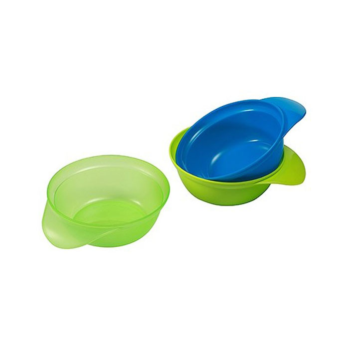 Набор посуды BabyOno 3 шт, 1056 (сине / зеленый)
