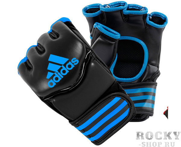 Перчатки для смешанных единоборств Traditional Grappling, черно-синие Adidas