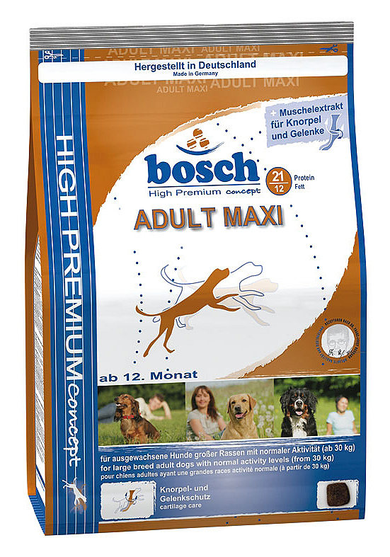 Корм сухой Bosch для взрослых собак крупных пород, птица, 3кг