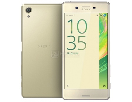 Защищенные смартфоны Sony Xperia X Perfomance Dual Lime Gold (Android 6.0 (Marshmallow)/MSM8996 2150MHz/5.0