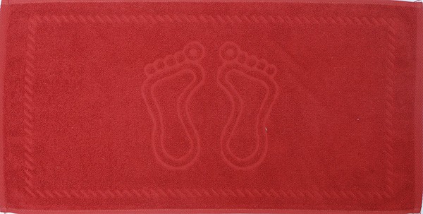 Полотенце махровое 30х60 см Ножки (красный)