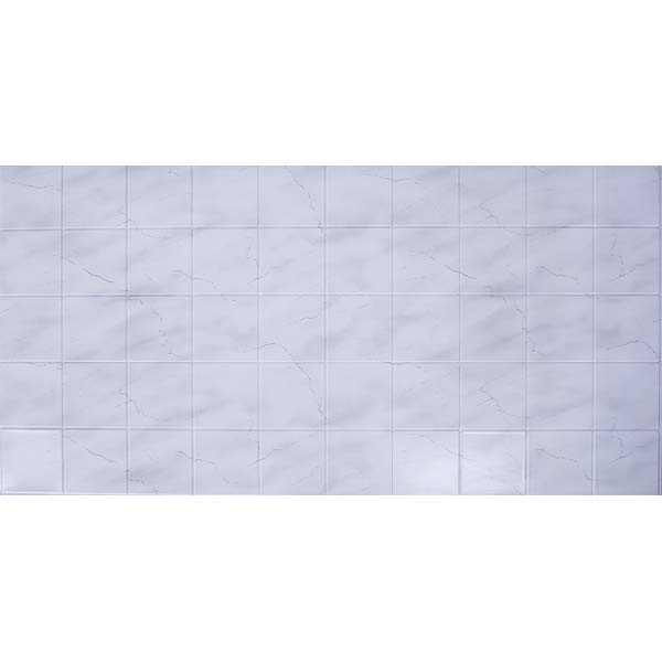 Декоративная панель ПВХ каф. плитка 485х960 Серый мрамор
